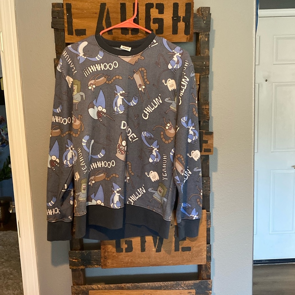 The regular show sweatshirt medium
